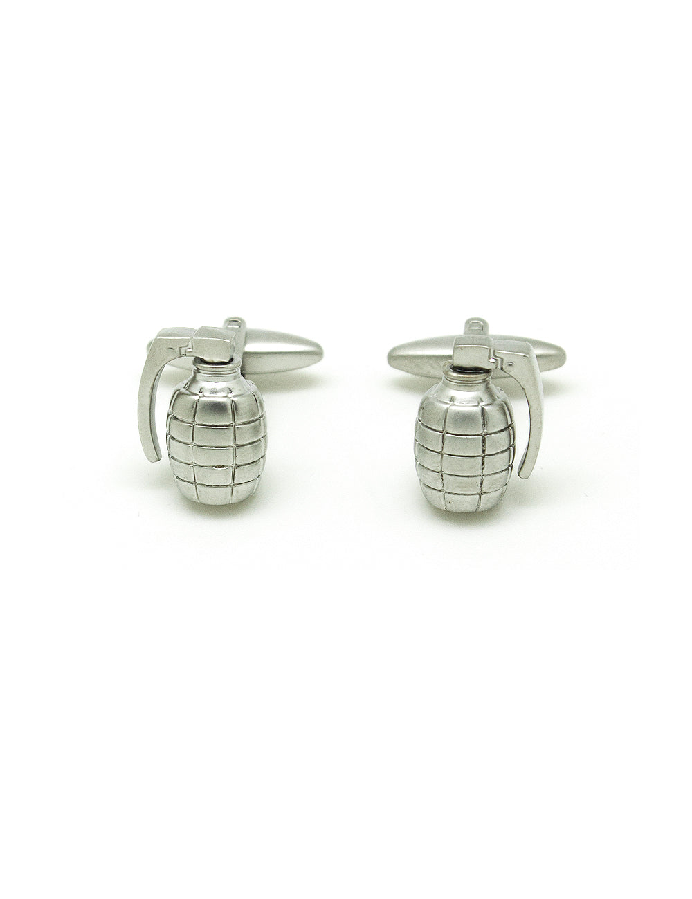 Silver Grenade Cufflink