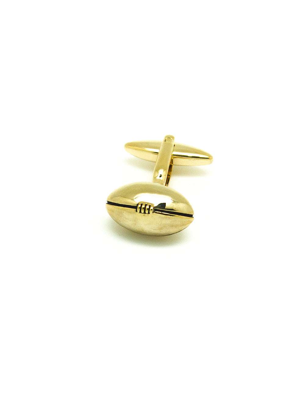 Gold Rugby Ball Cufflink