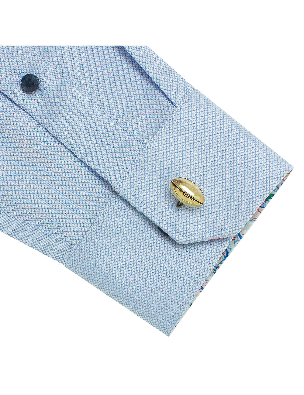 Gold Rugby Ball Cufflink