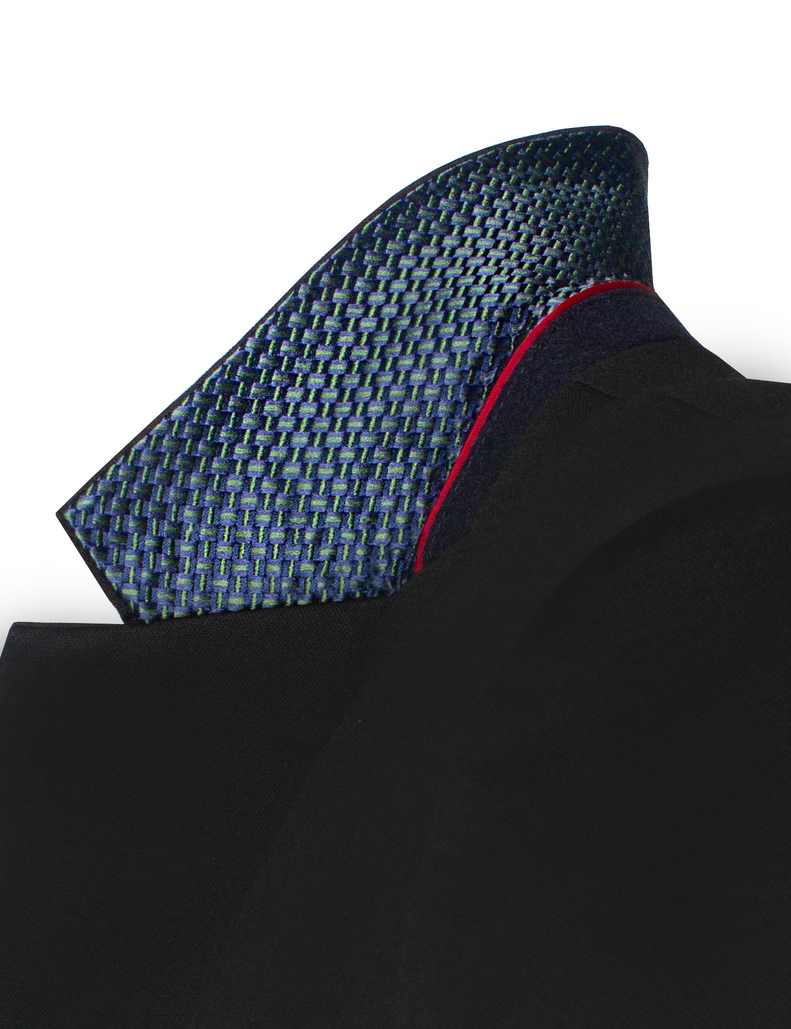 Black Knitted Tailored Fit Blazer