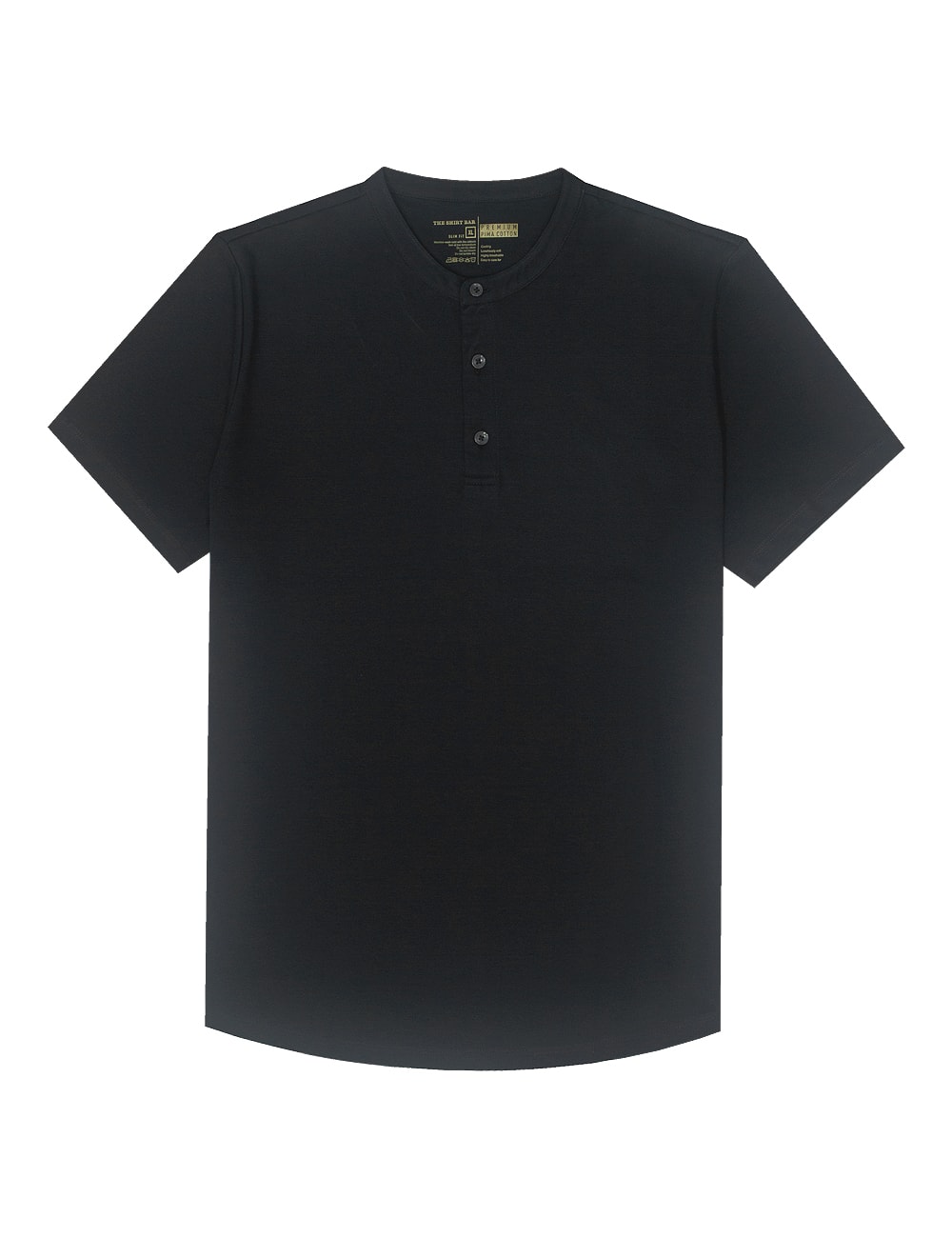 Pima Cotton Short Sleeve Henley T-shirt