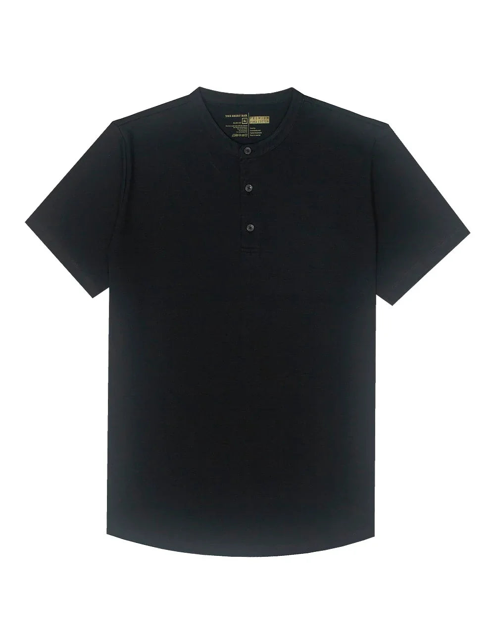Pima Cotton Short Sleeve Henley T-shirt — The Shirt Bar