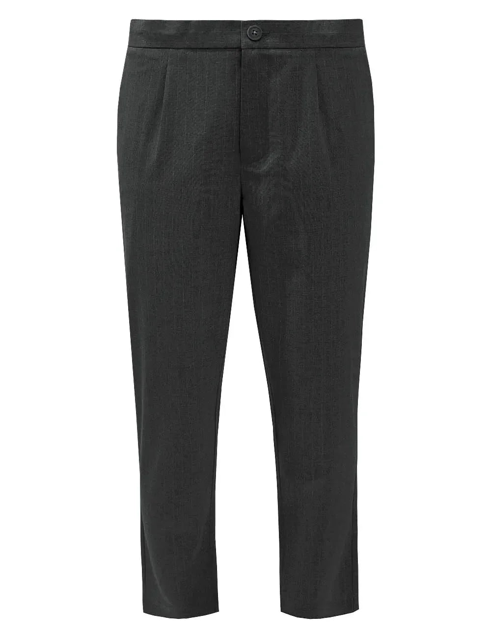 Tailored Fit Pin Stripe Cropped Pants — The Shirt Bar