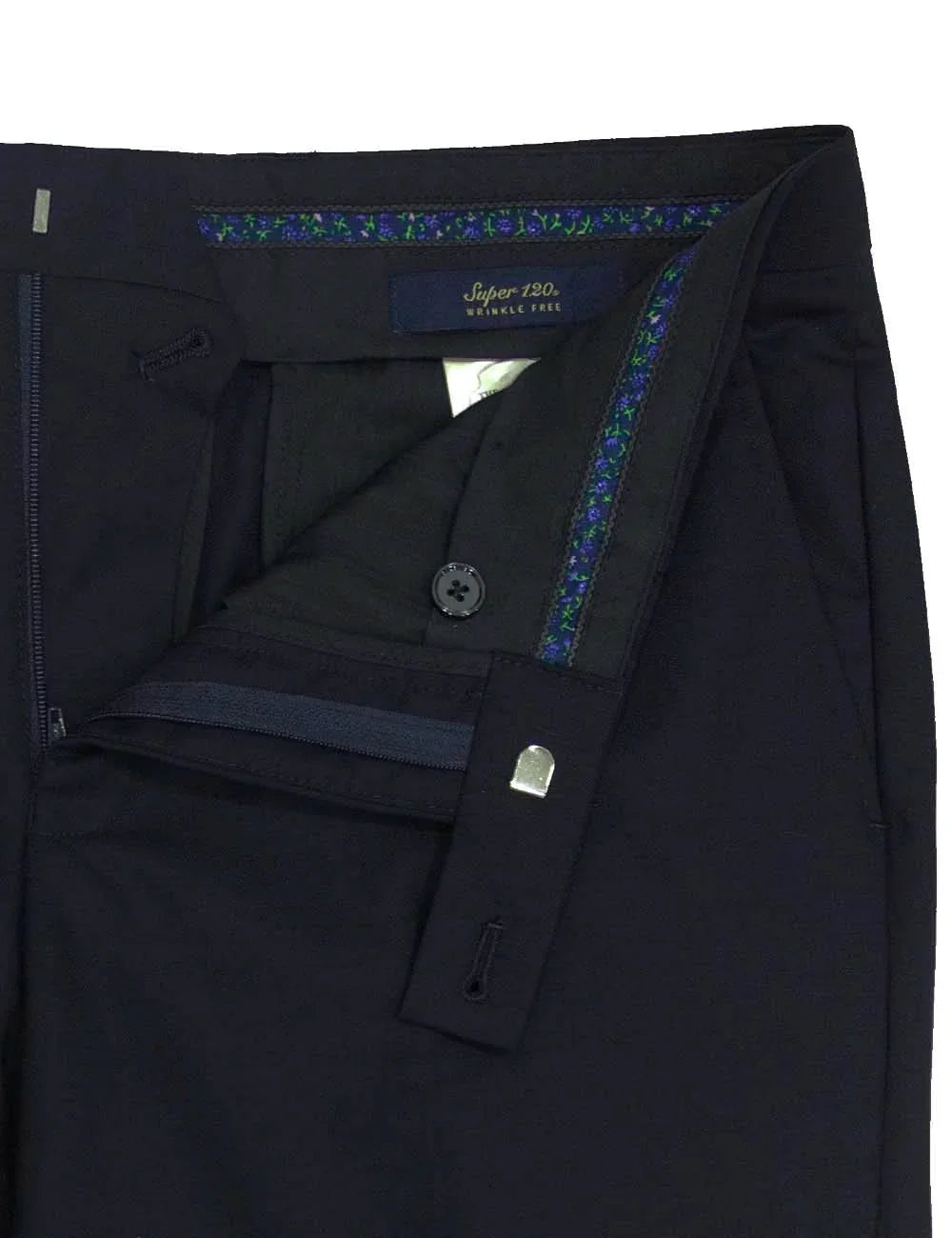 Black Premium Wool Super 120s Wrinkle Free Tailored Suit Pants — The Shirt Bar
