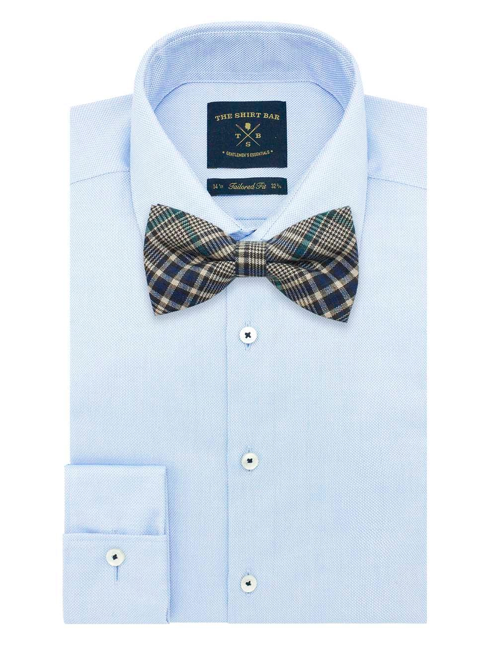 Black and Green Checks Woven Bowtie — The Shirt Bar