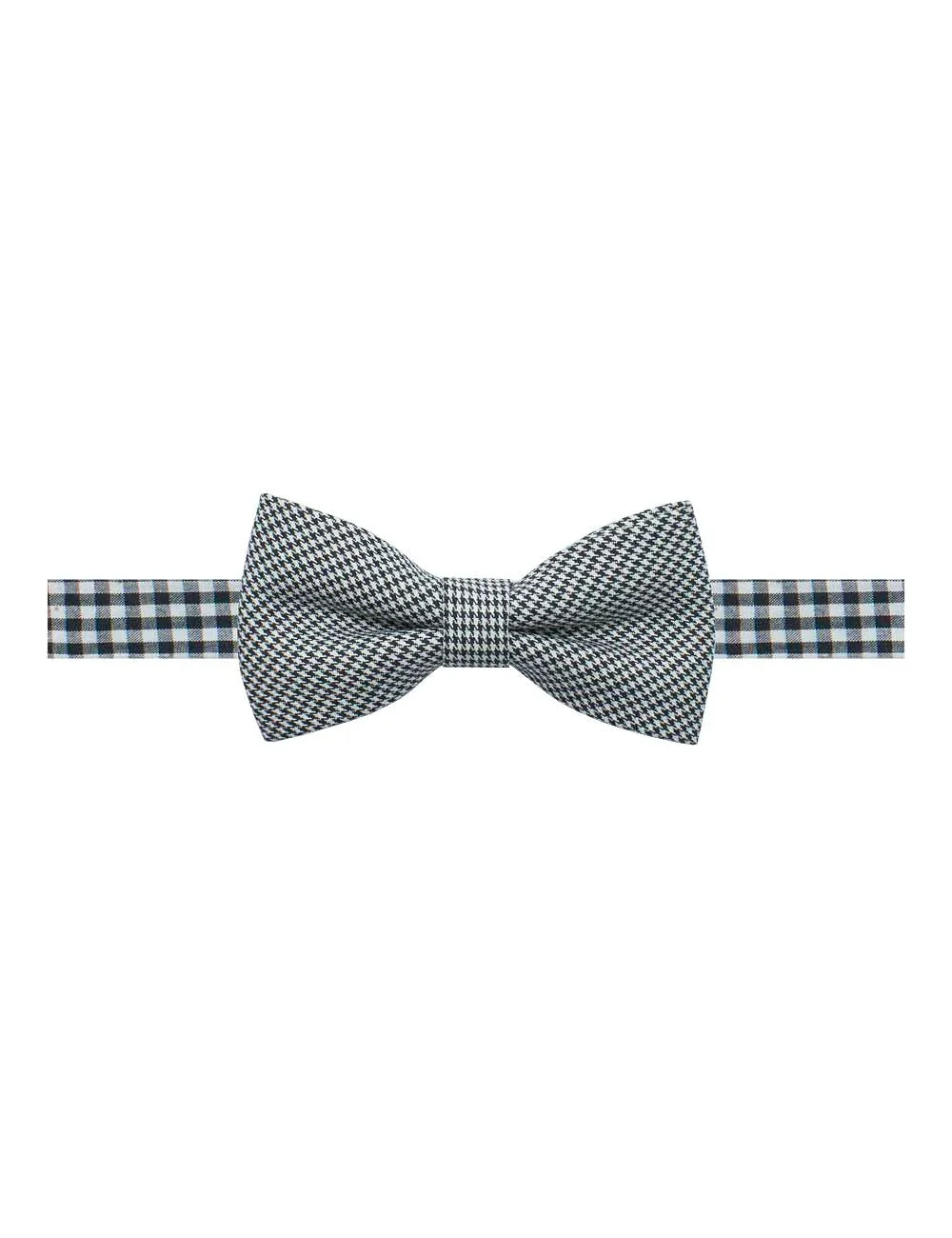 Black and White Mini Checks Woven Bowtie — The Shirt Bar