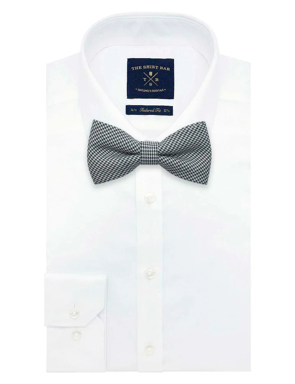 Black and White Mini Checks Woven Bowtie — The Shirt Bar