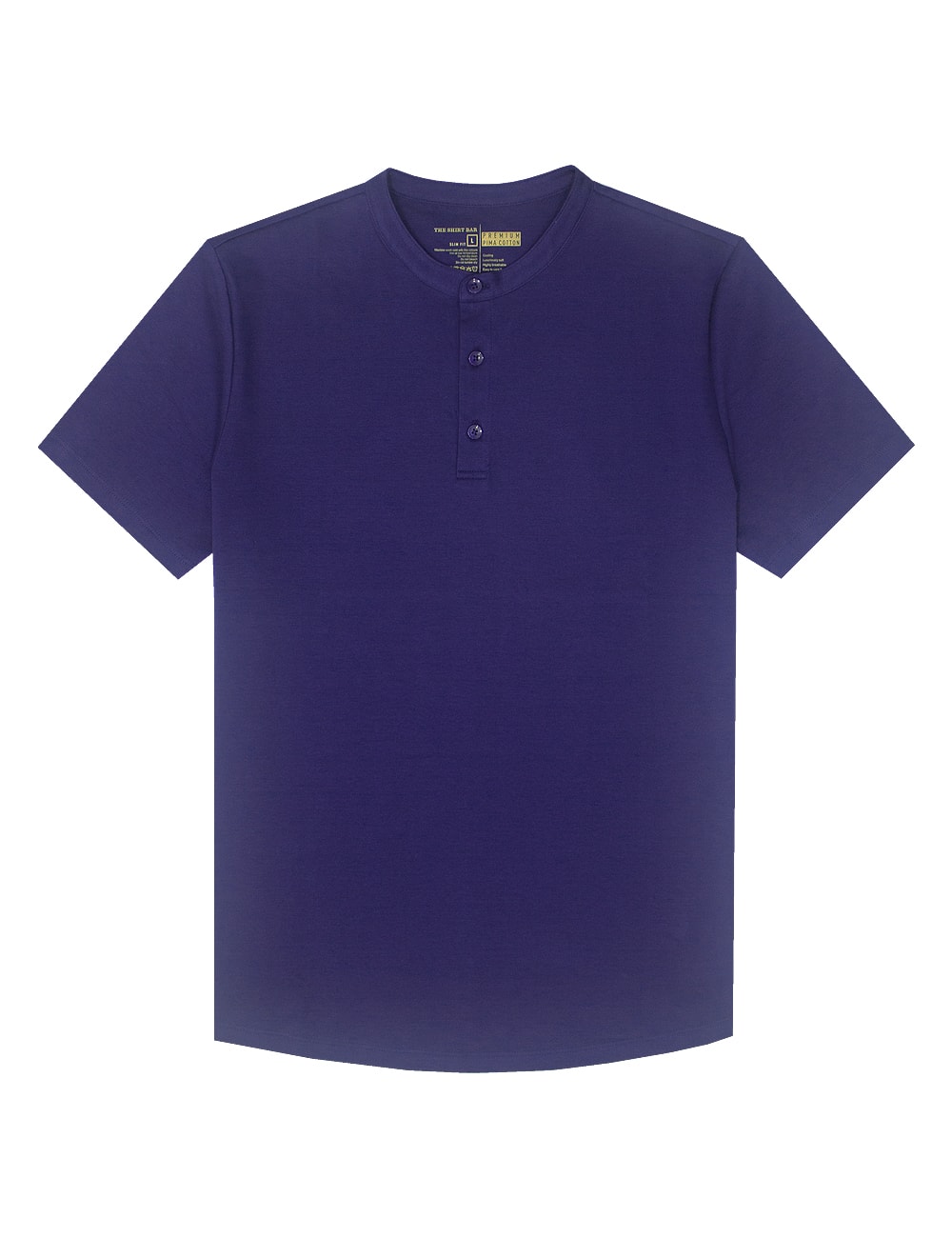 Pima Cotton Short Sleeve Henley T-shirt