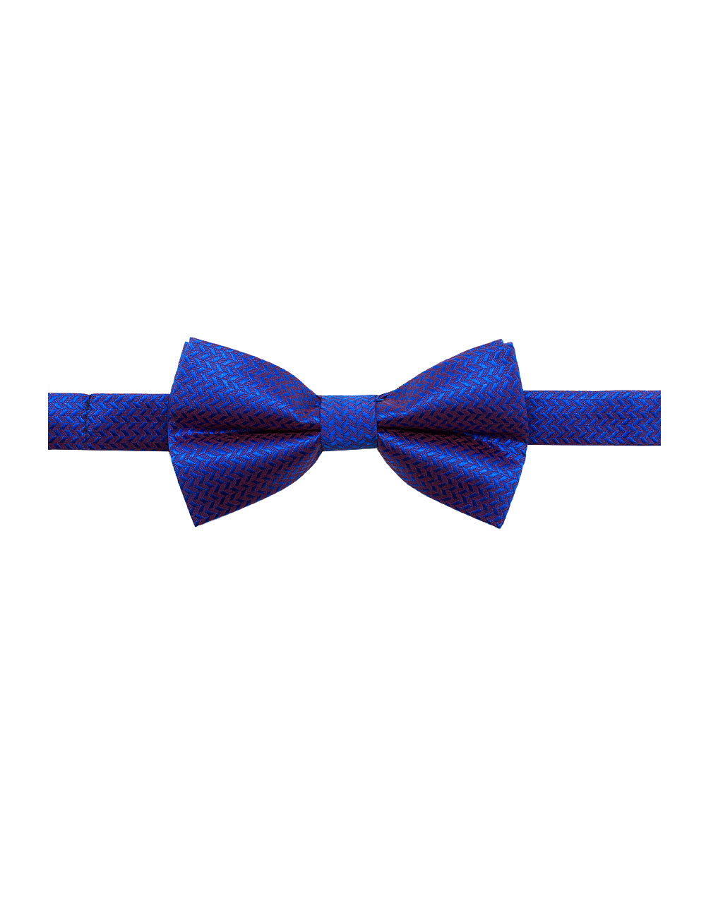 Blue Herringbone Woven Bowtie — The Shirt Bar