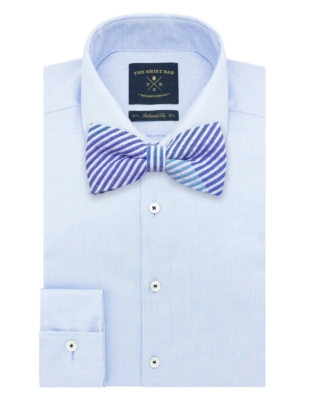 Blue Stripes Bowtie