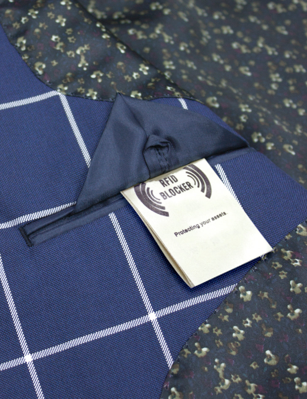 Blue Checks Tailored Fit Single Breasted Blazer