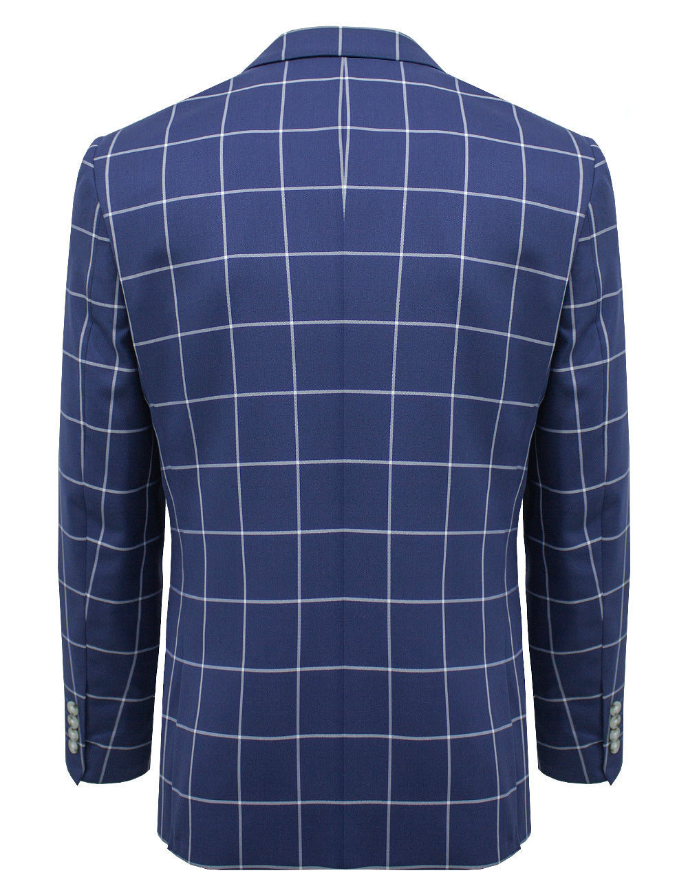 Blue Checks Tailored Fit Single Breasted Blazer