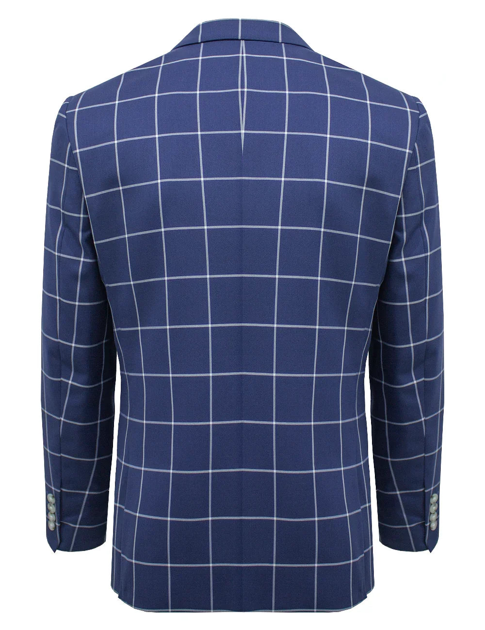 Blue Checks Tailored Fit Single Breasted Blazer — The Shirt Bar