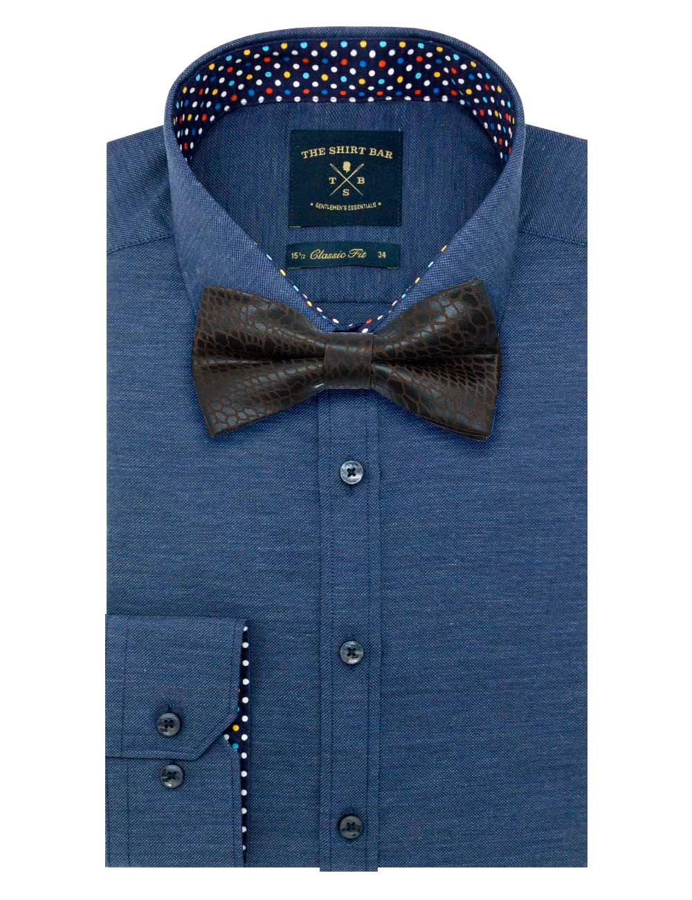 Brown Print Woven Bowtie — The Shirt Bar