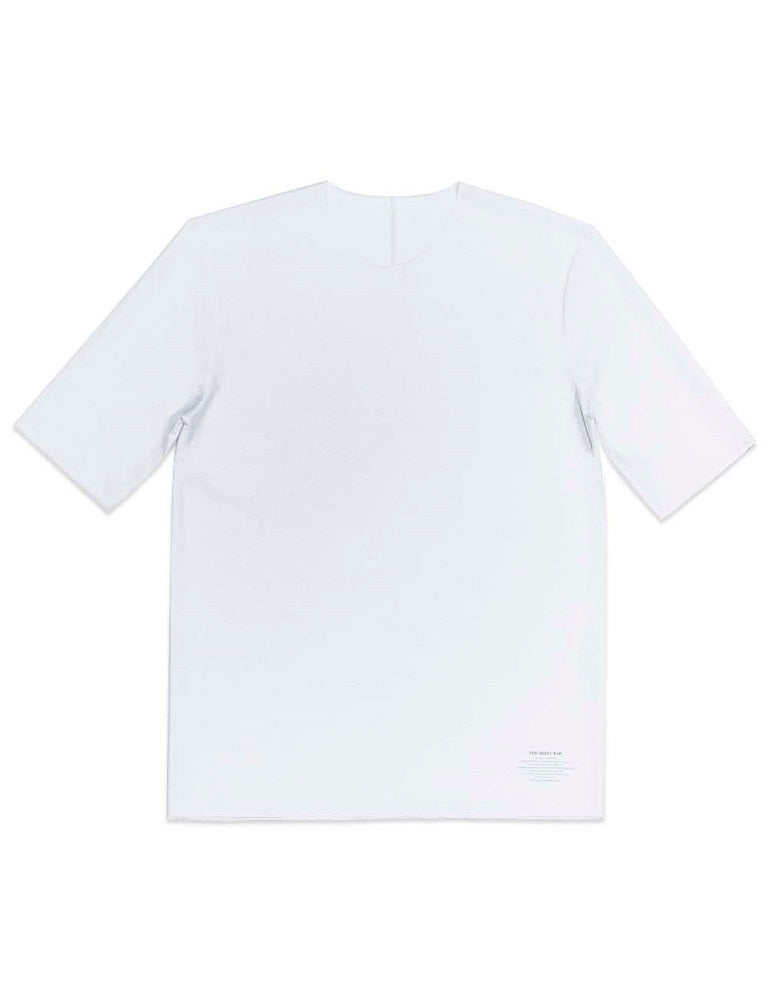 Reversible Premium Cotton Stretch White Comfort Fit T-Shirt