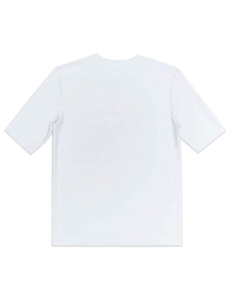 Reversible Premium Cotton Stretch White Comfort Fit T-Shirt