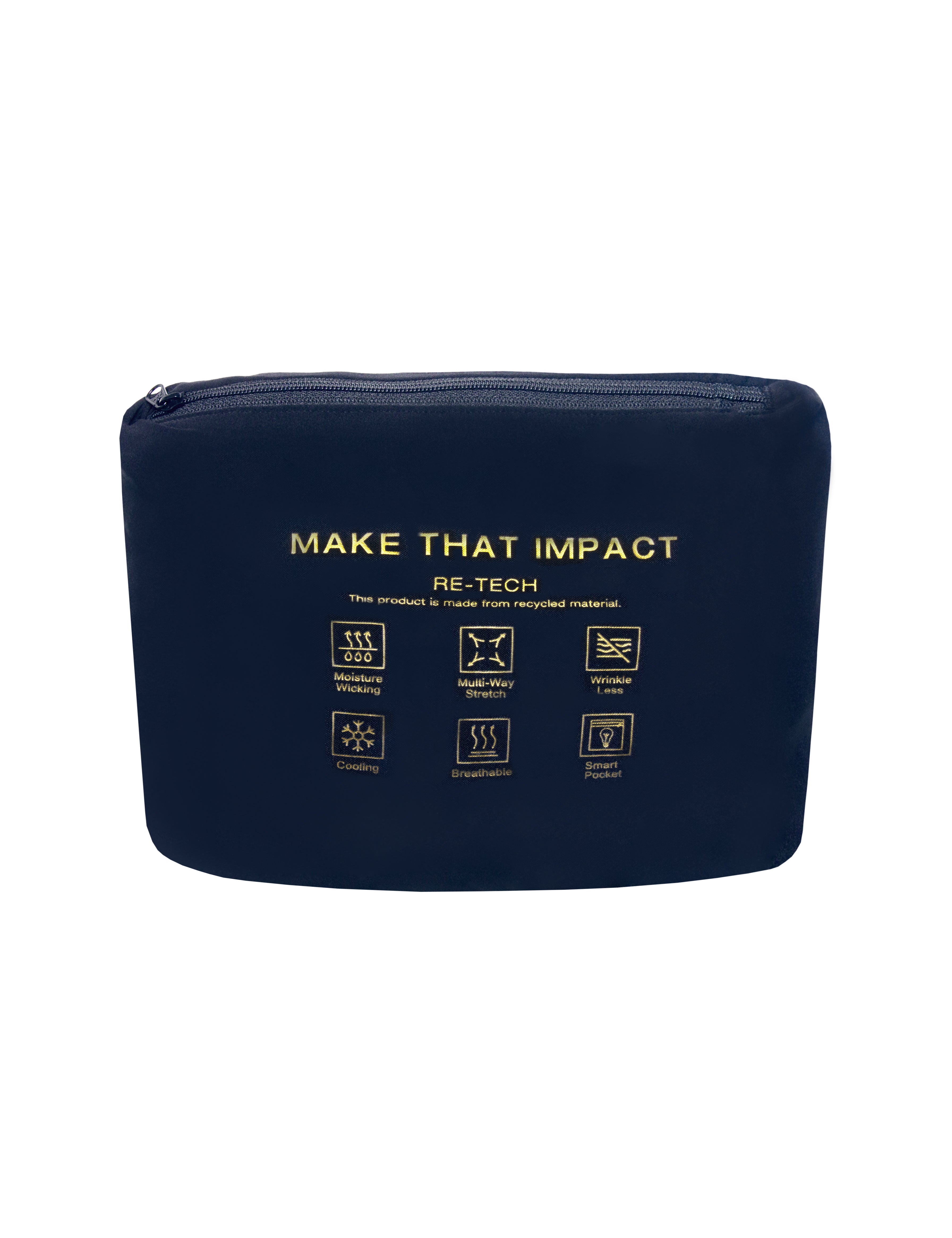 Navy Blue Slim Fit Active Packable Shorts — The Shirt Bar