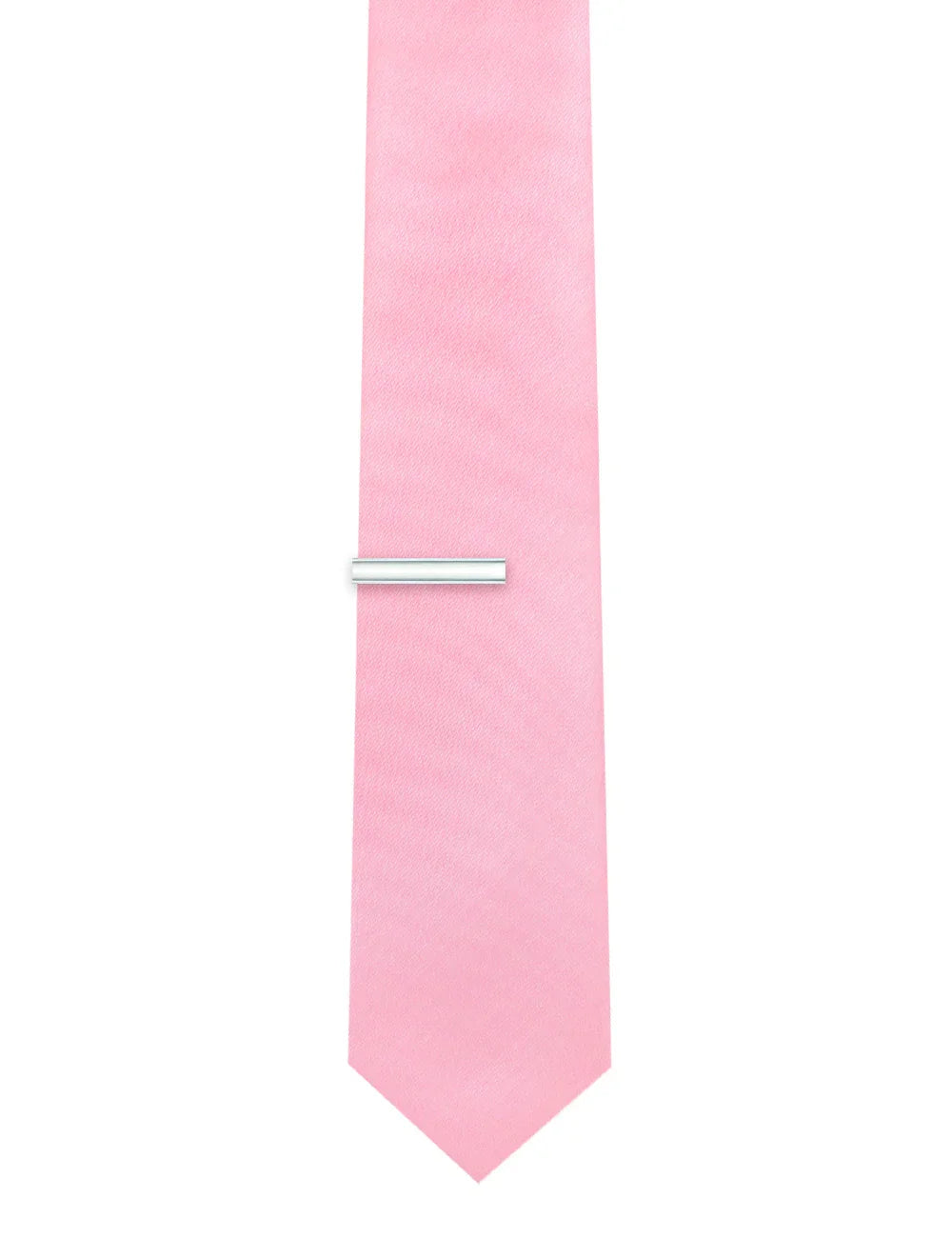 Classic Chrome with Brushed Silver Border Tie Clip — The Shirt Bar