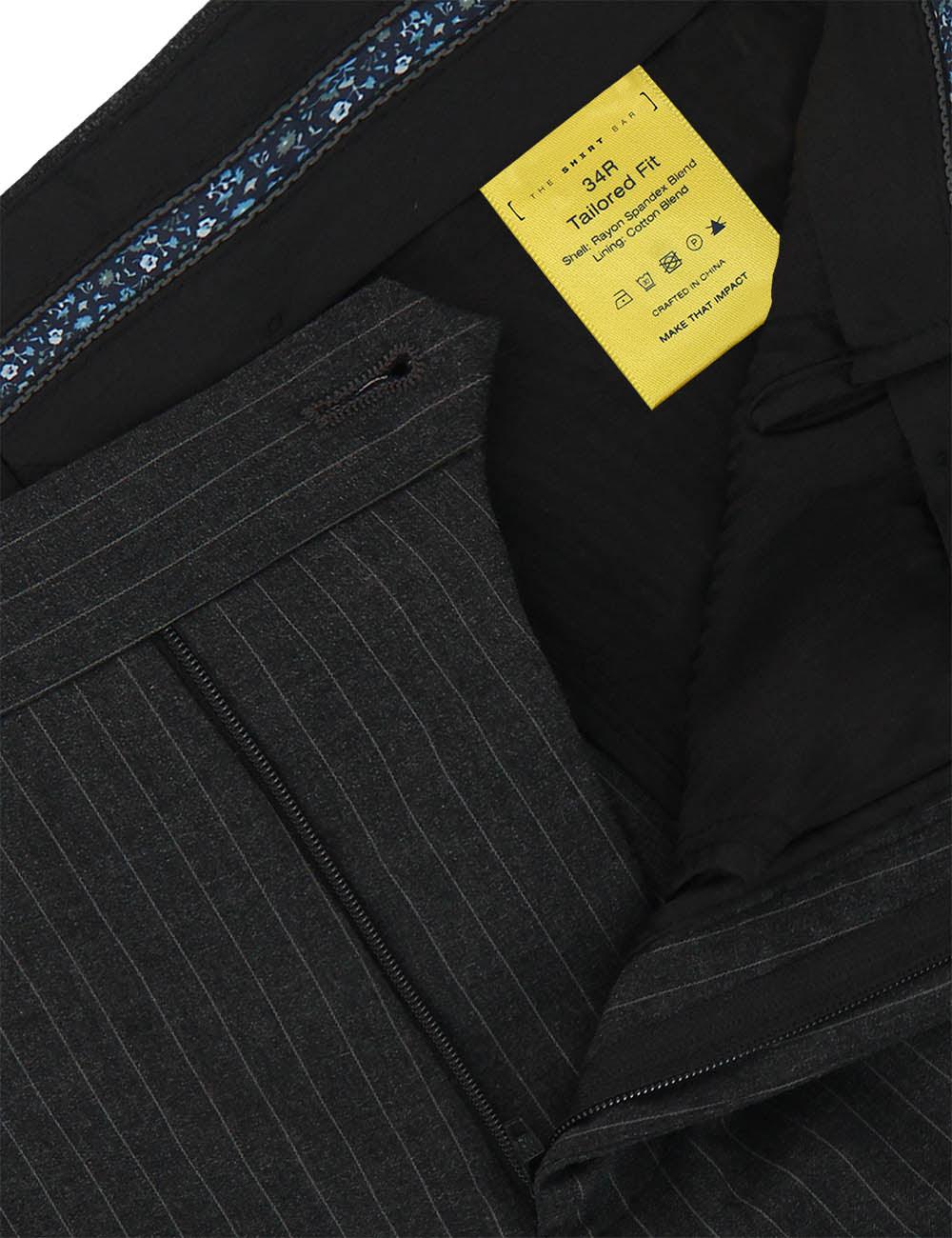 Stripes Jetsetter Flexi Waist Tailored Fit Dress Pants — The Shirt Bar