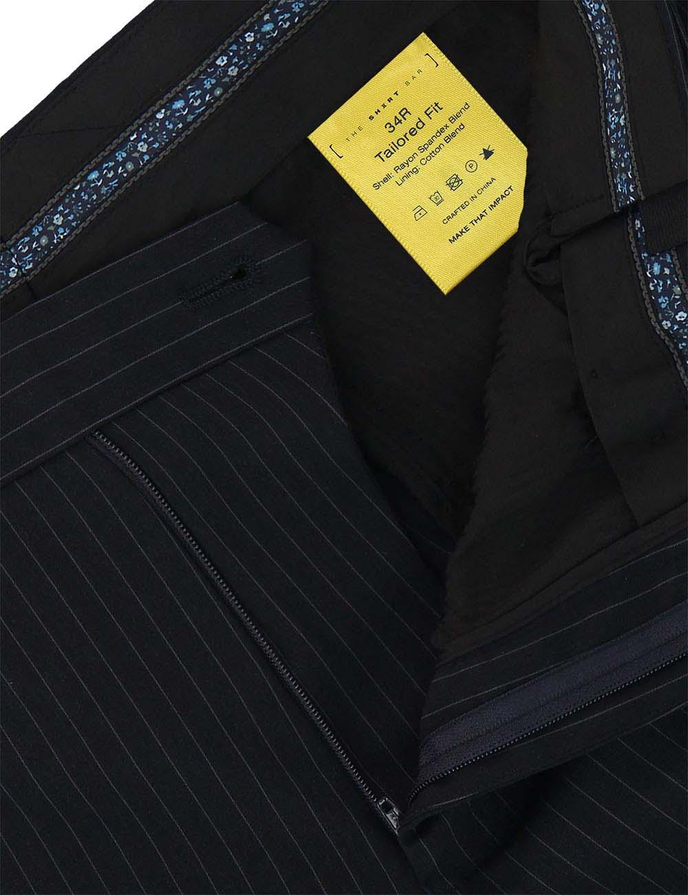 Stripes Jetsetter Flexi Waist Tailored Fit Dress Pants — The Shirt Bar