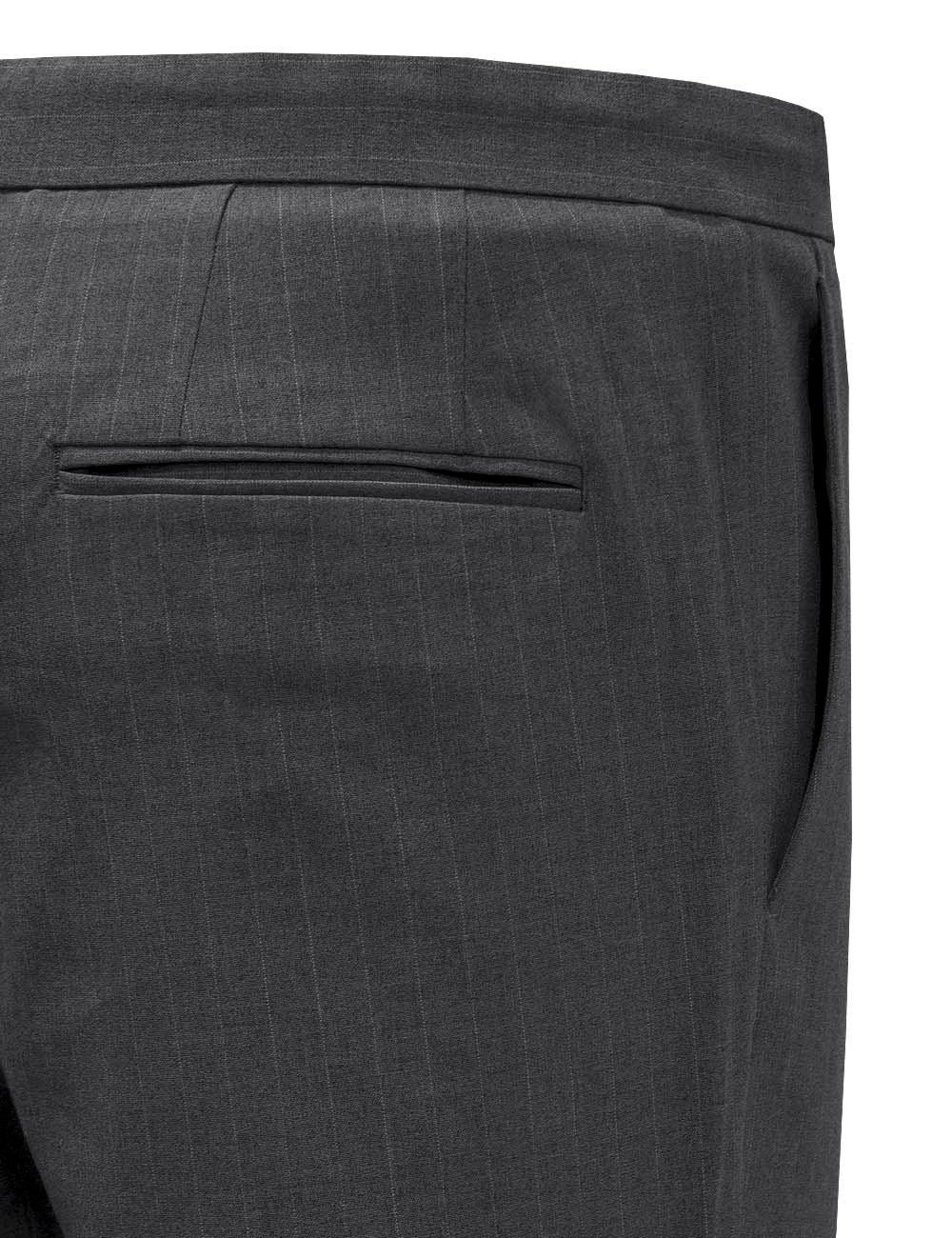 Tailored Fit Pin Stripe Cropped Pants — The Shirt Bar