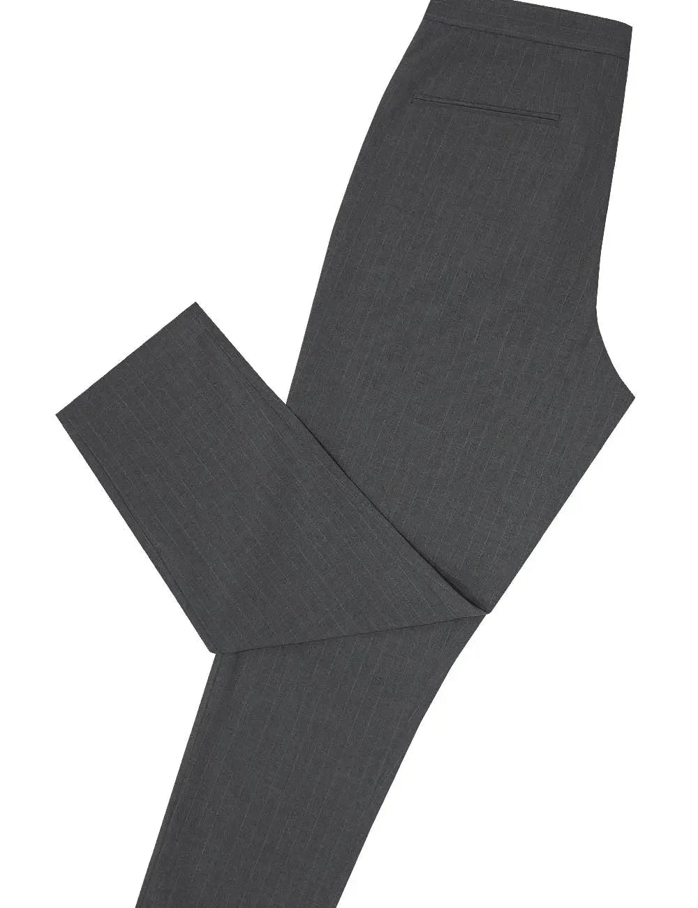 Tailored Fit Pin Stripe Cropped Pants — The Shirt Bar