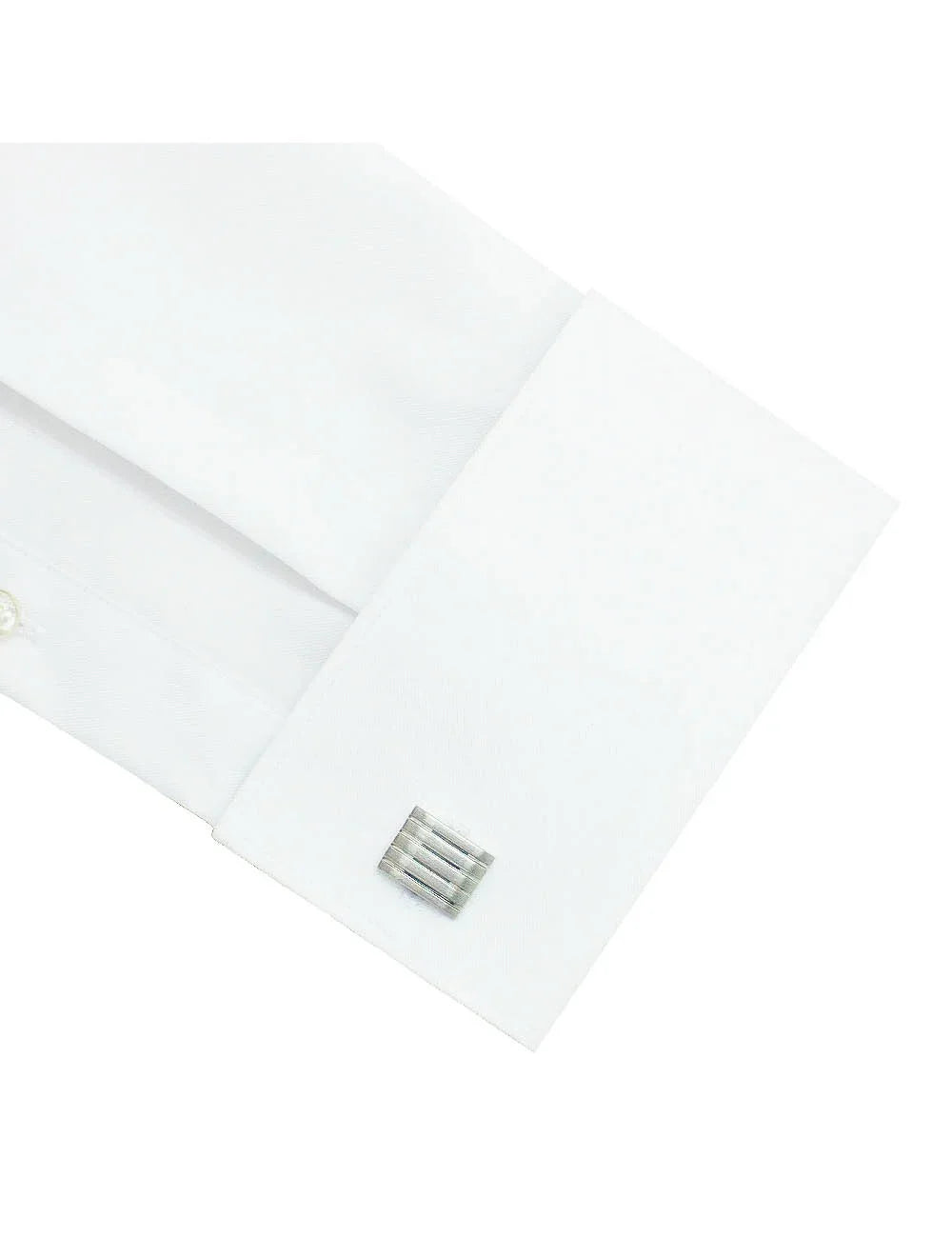 Everyday Shield Collection: Solid White Spill-Resist Easy Care Double Cuff Modern Fit Long Sleeve Shirt — The Shirt Bar