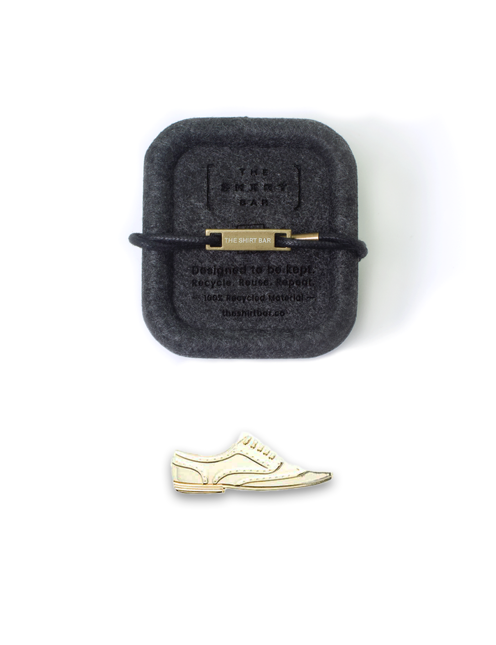Wingtip Shoe Tie Clip