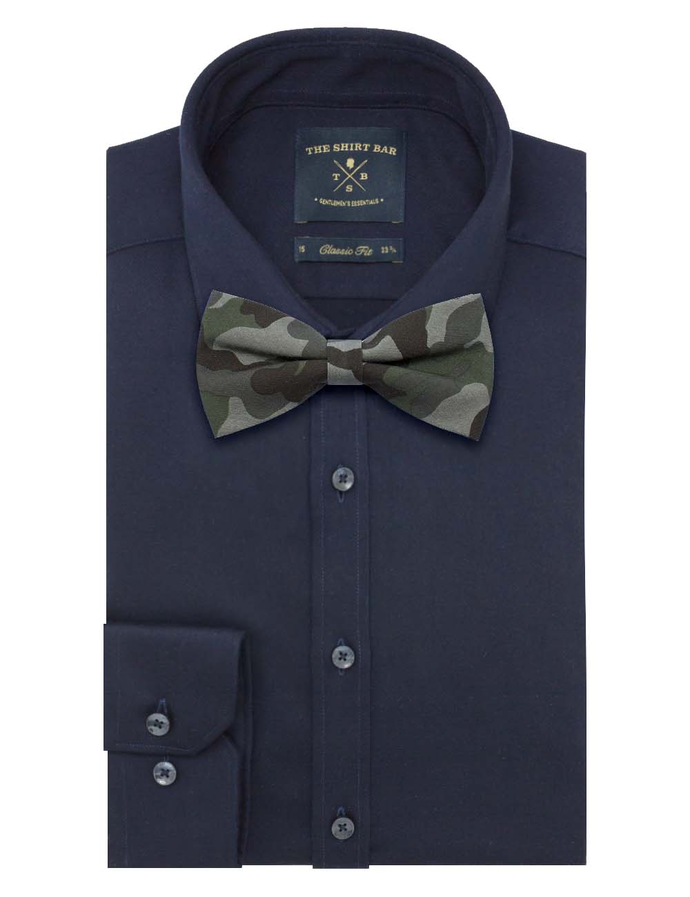 Green Camo Woven Bowtie