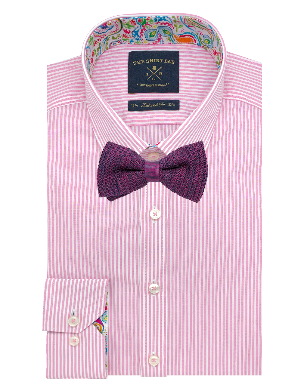 Maroon Mix Knitted Bowtie — The Shirt Bar
