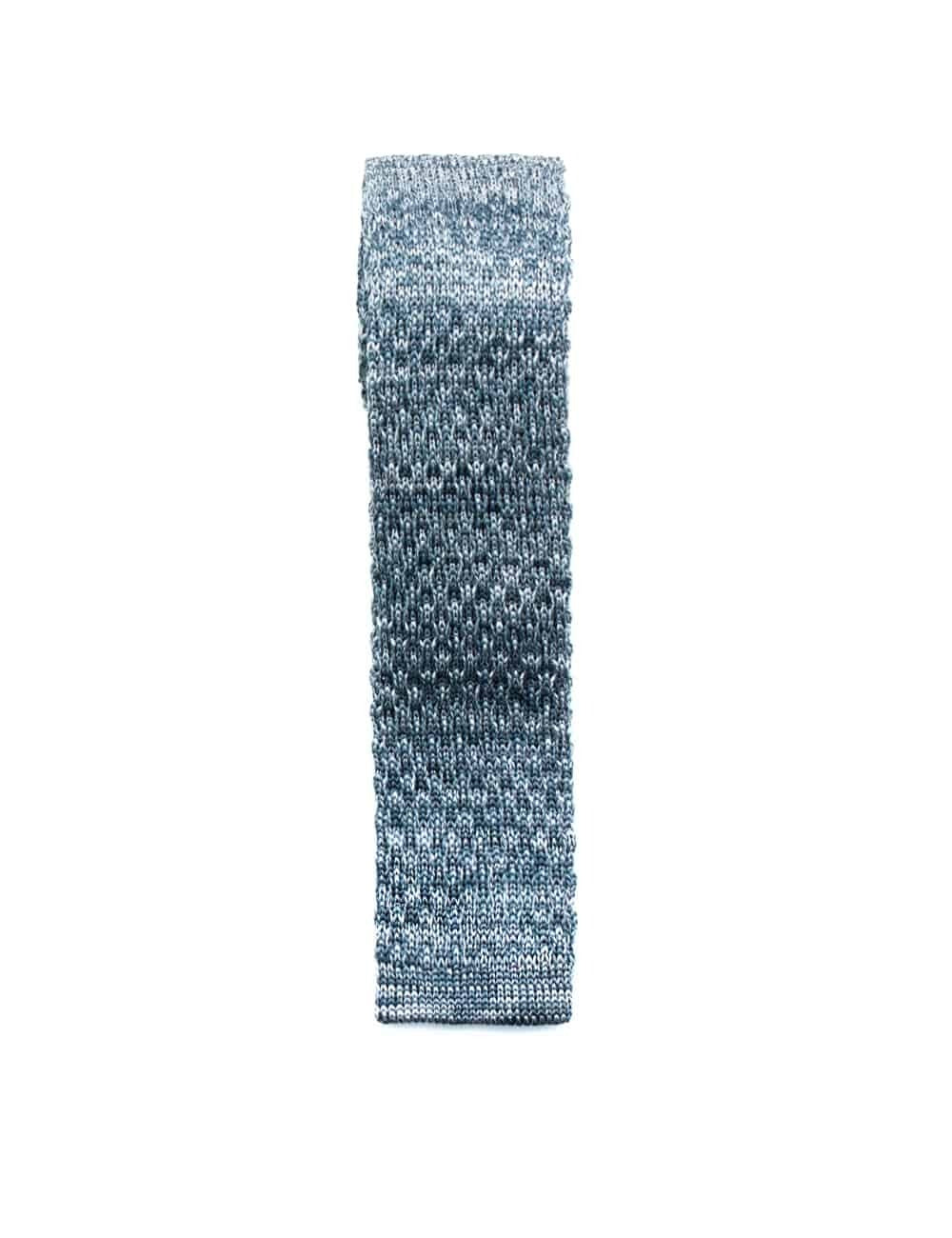 Solid Grey Knitted Necktie