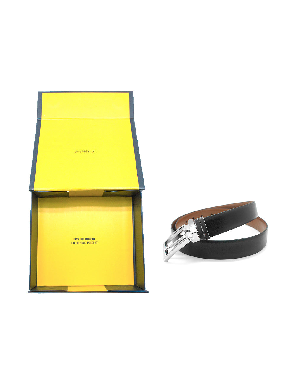 Black / Tan Reversible Leather Belt