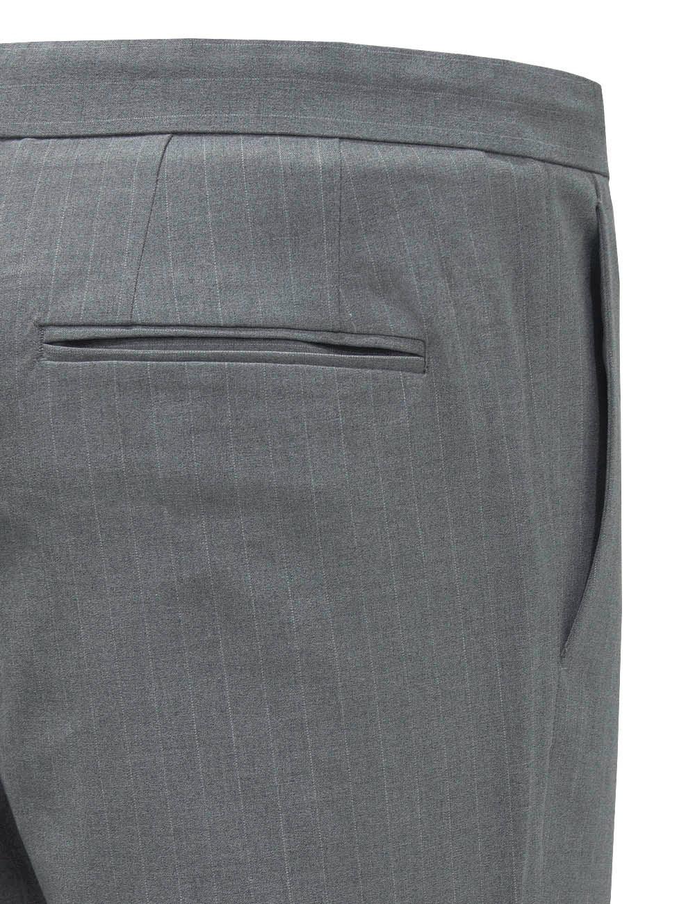 Tailored Fit Pin Stripe Cropped Pants — The Shirt Bar