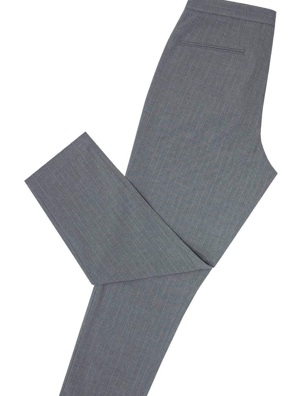 Tailored Fit Pin Stripe Cropped Pants — The Shirt Bar