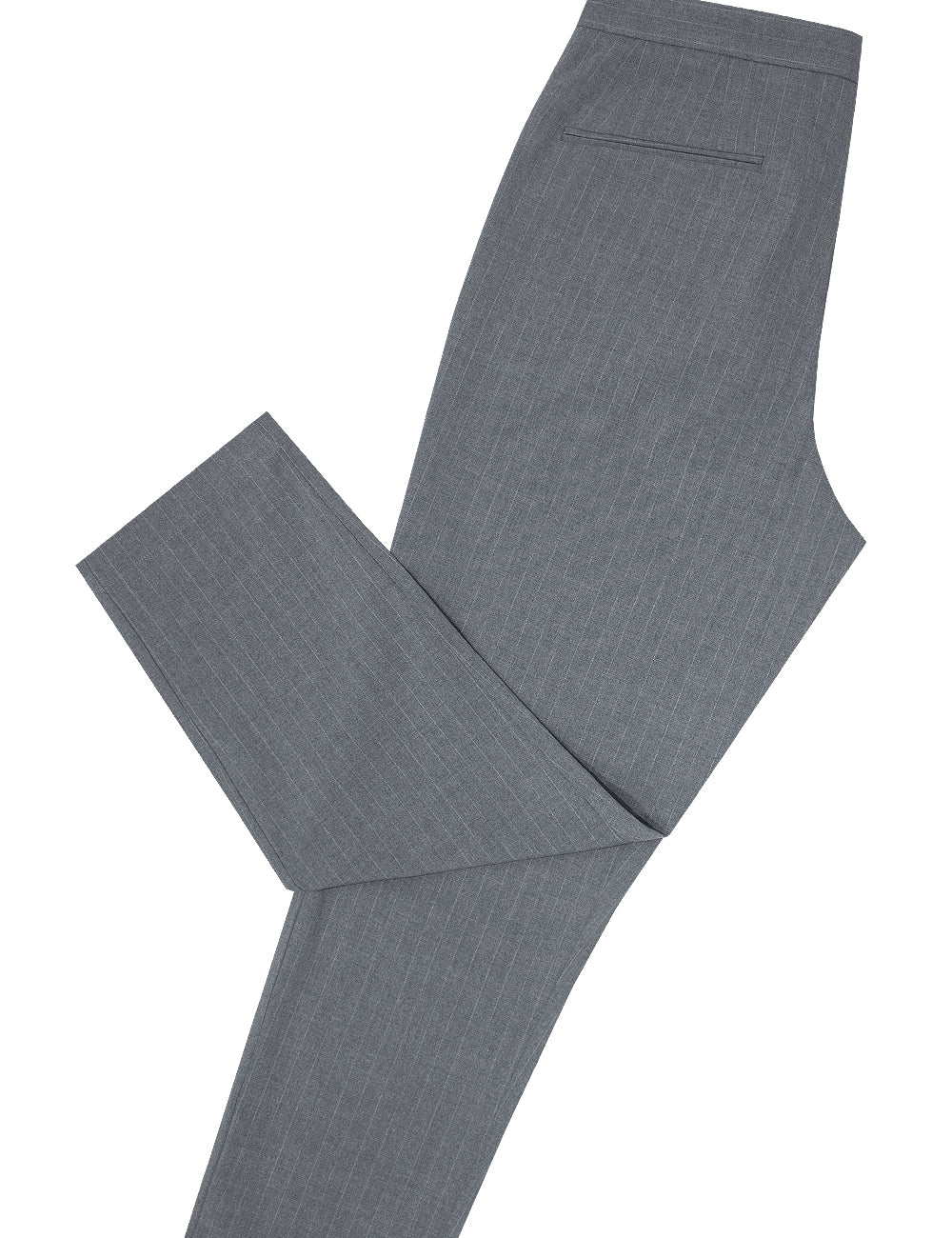 Tailored Fit Pin Stripe Cropped Pants