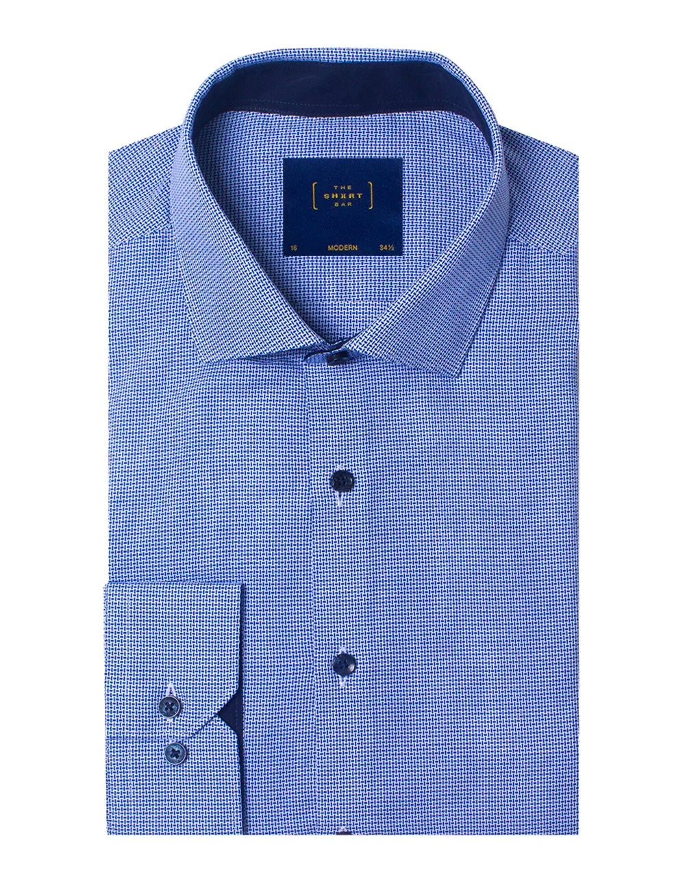 Blue Pattern Modern Fit Shirt — The Shirt Bar