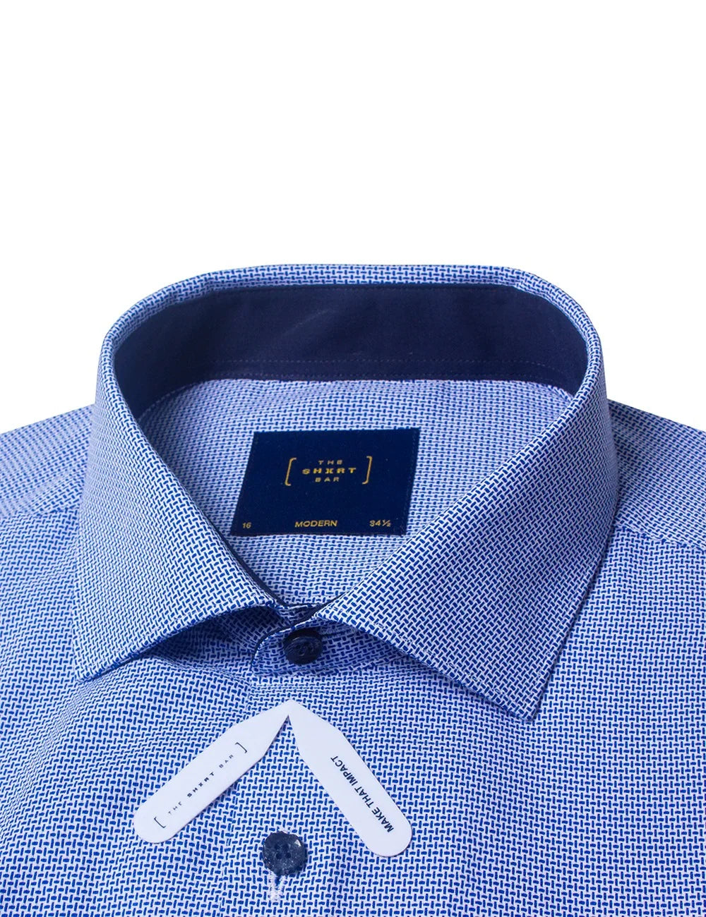 Blue Pattern Modern Fit Shirt — The Shirt Bar