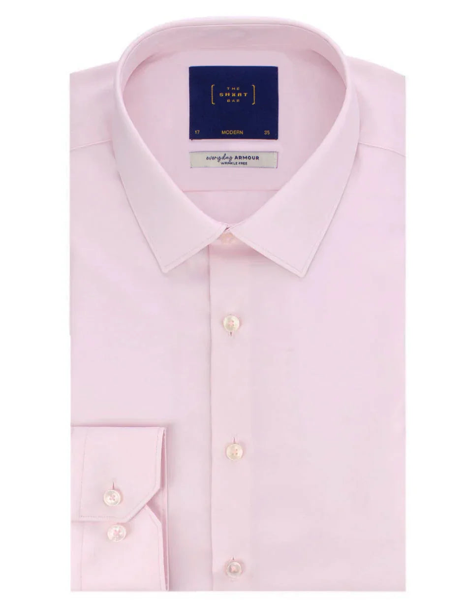 Everyday Armour Collection: Twill 2-Ply Wrinkle-free Modern Fit Long Sleeve Shirt — The Shirt Bar