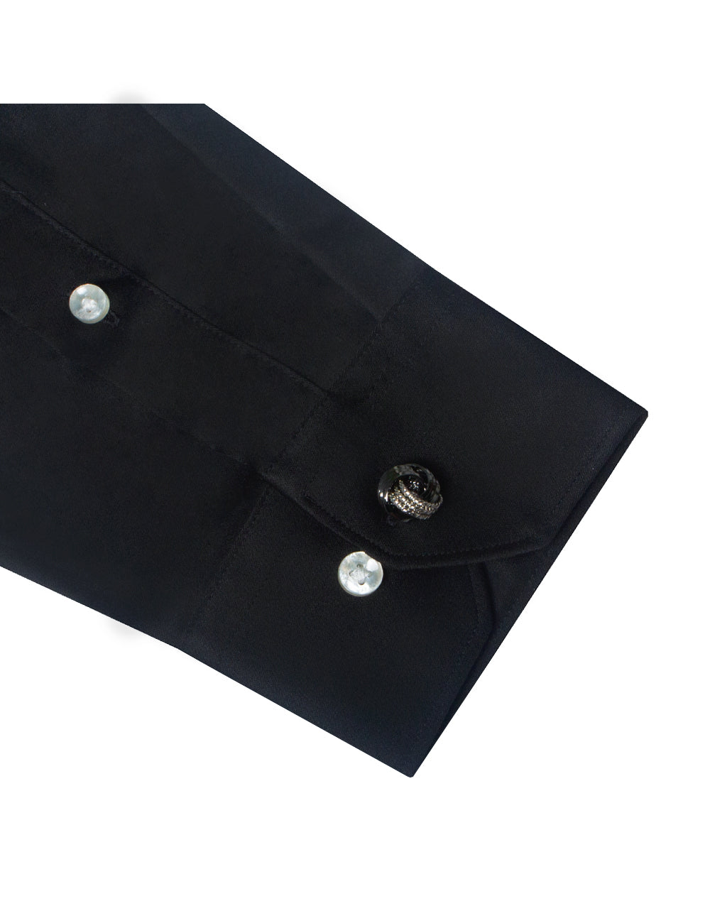 Solid Black Eco-ol Bamboo Modern Fit Shirt