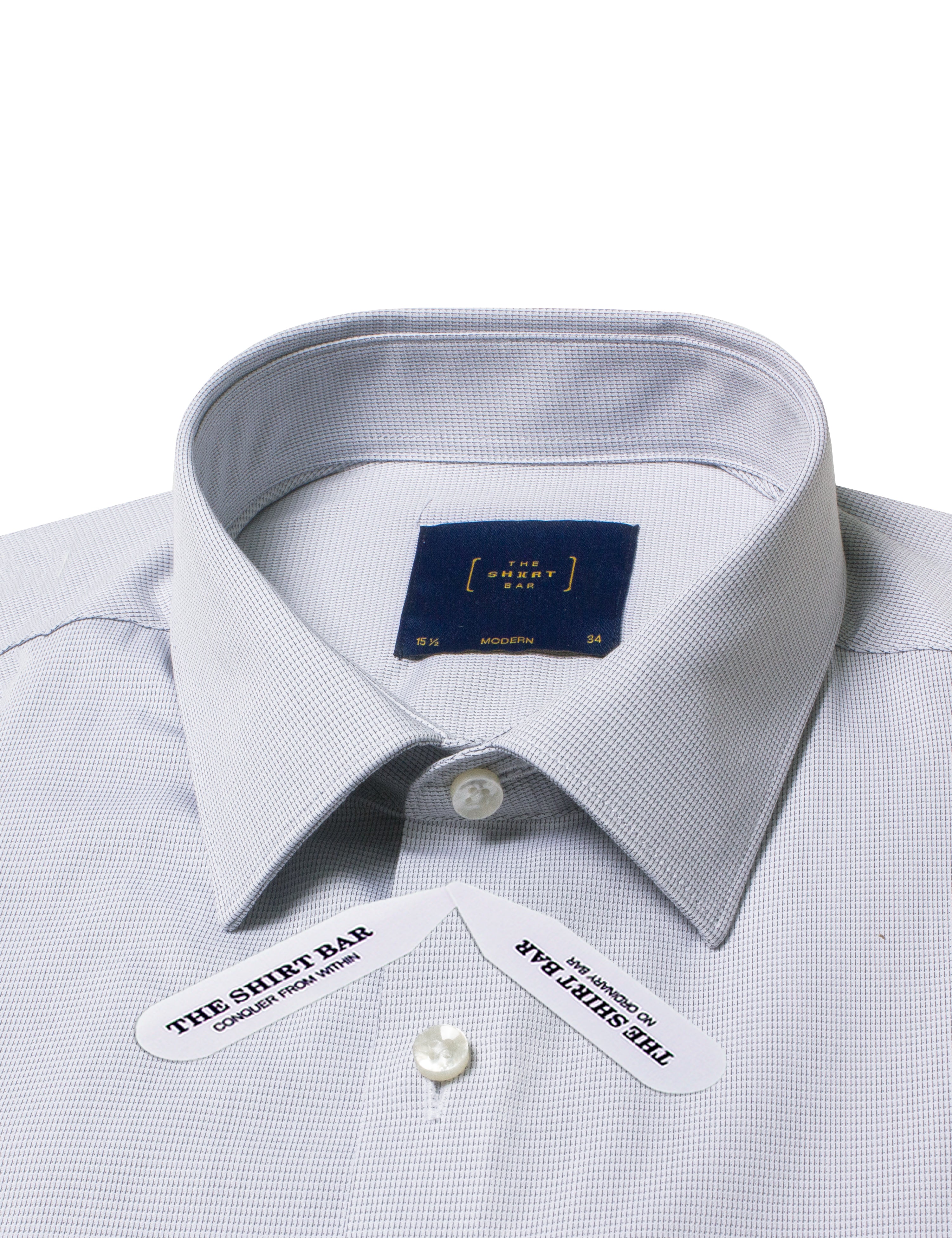 Black Micro Checks Eco-ol Bamboo Modern Fit Shirt