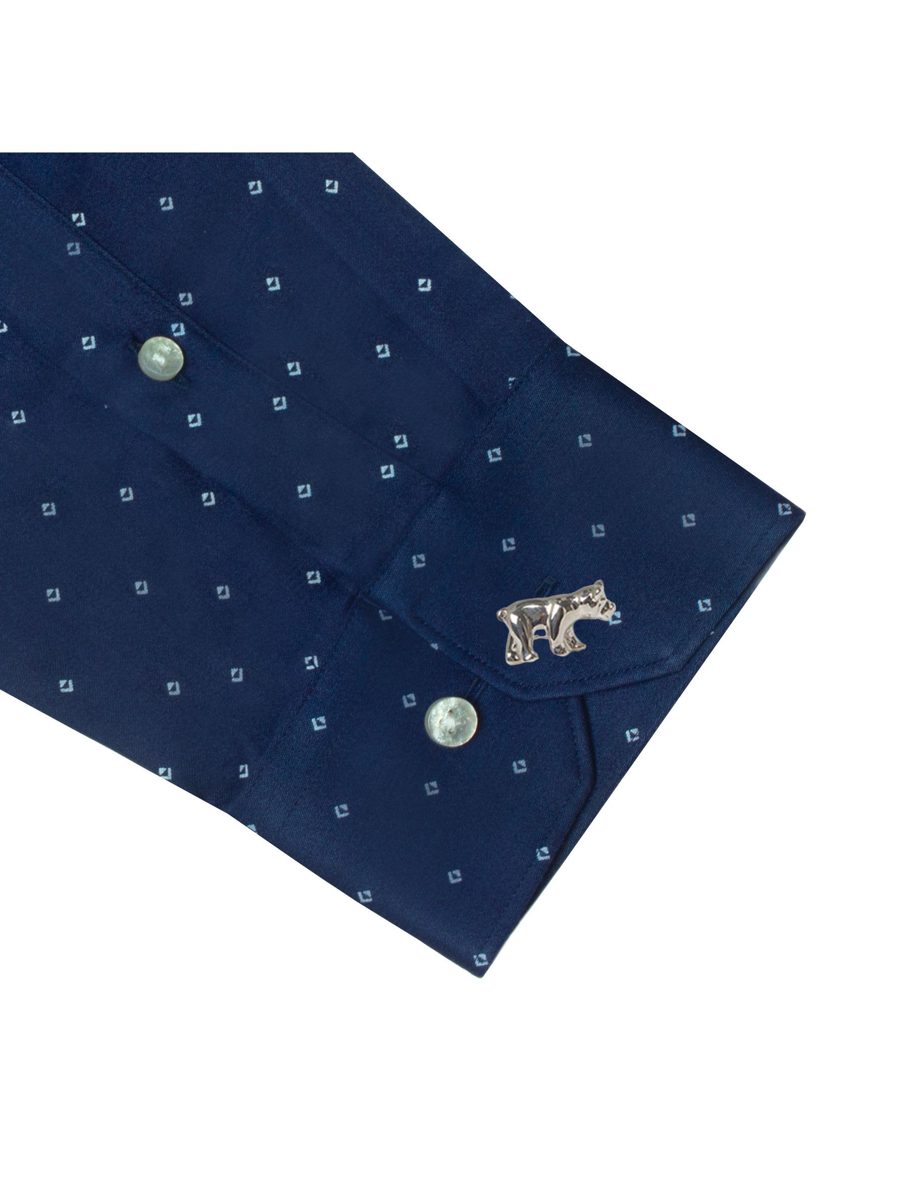 Tiny Diamond Print Eco-ol Bamboo Modern Fit Shirt