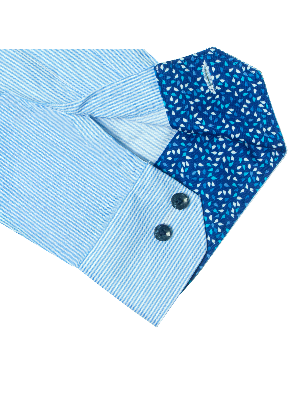 White and Blue Stripes Eco-ol Bamboo Stretch Modern Fit Shirt — The Shirt Bar