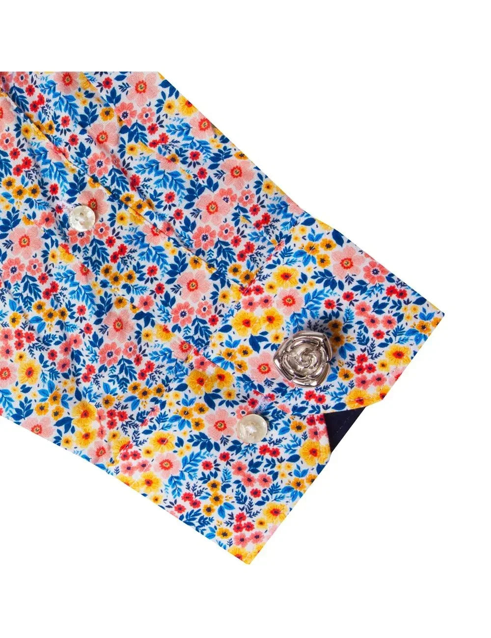 Multi-Coloured Floral Print Modern Fit Shirt — The Shirt Bar
