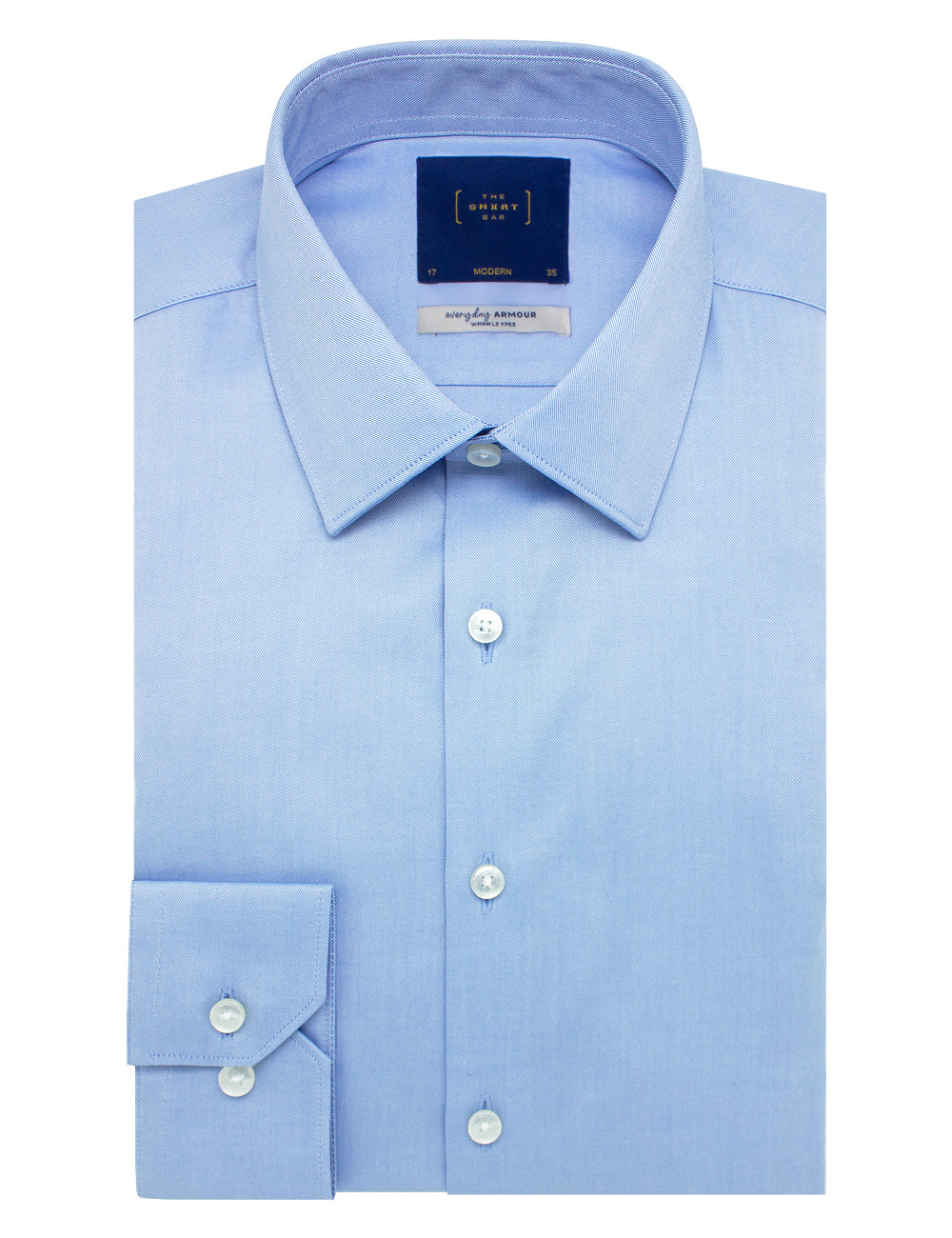Everyday Armour Collection: Twill Double-Ply Wrinkle-free Modern Fit Long Sleeve Shirt