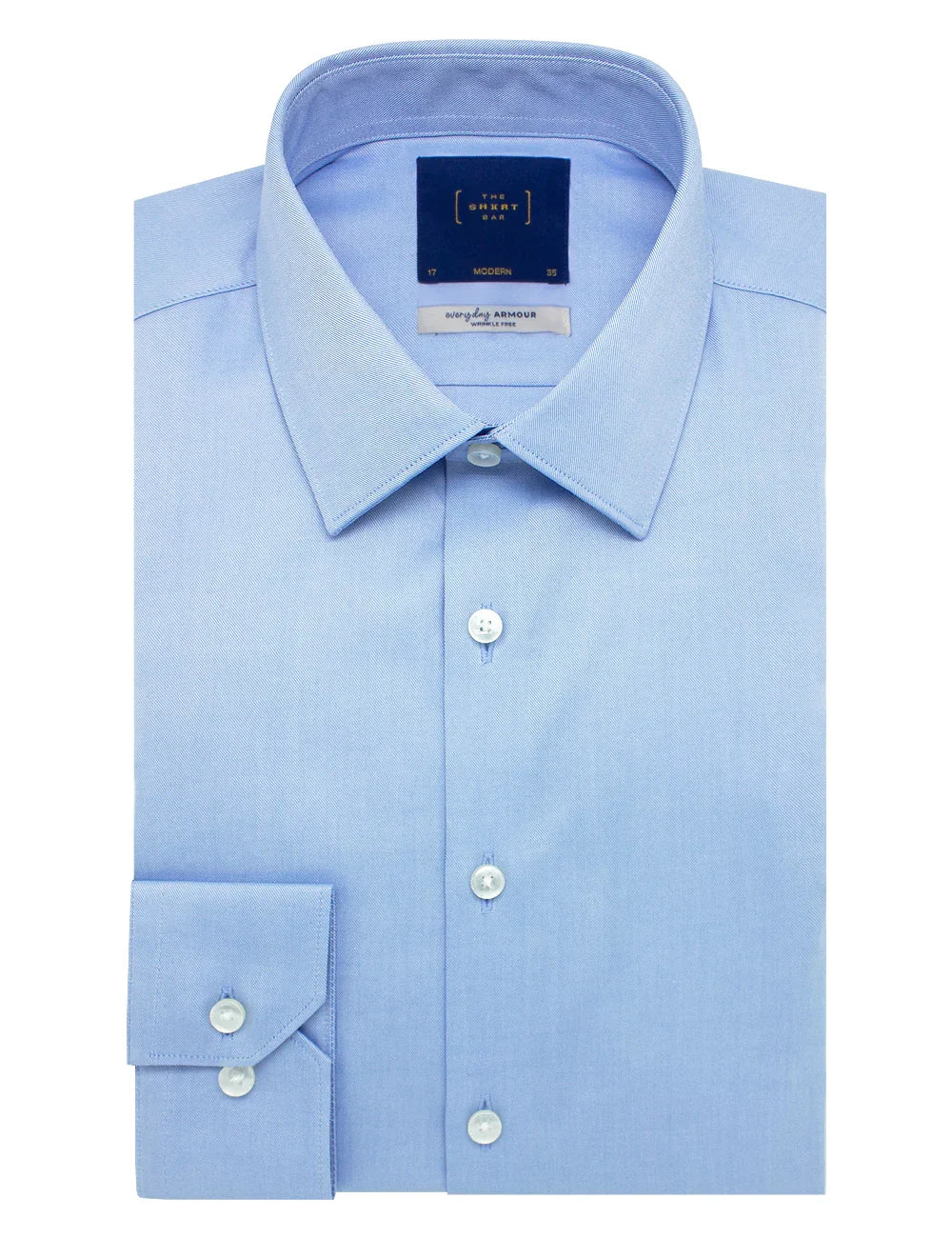 Everyday Armour Collection: Twill 2-Ply Wrinkle-free Modern Fit Long Sleeve Shirt — The Shirt Bar