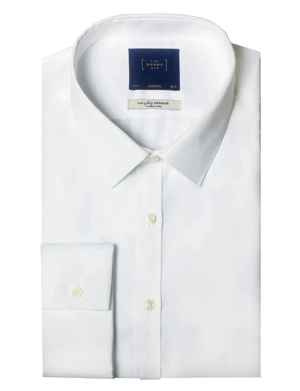 Everyday Armour Collection: Wrinkle-Free Modern Fit Double Cuff Long Sleeve Shirt — The Shirt Bar