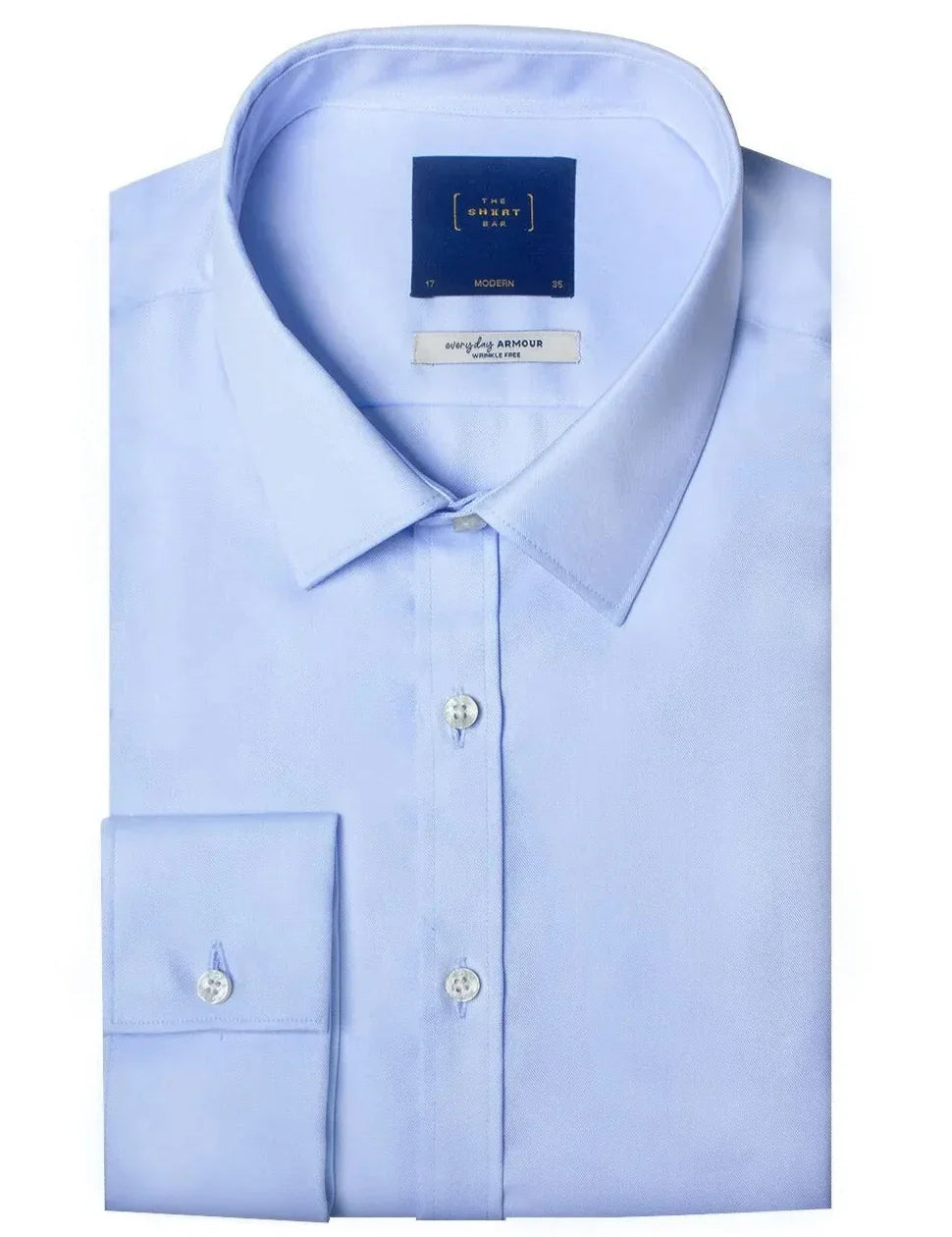 Everyday Armour Collection: Wrinkle-Free Modern Fit Double Cuff Long Sleeve Shirt — The Shirt Bar