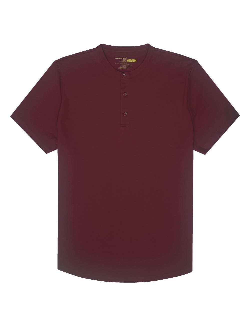 Pima Cotton Short Sleeve Henley T-shirt