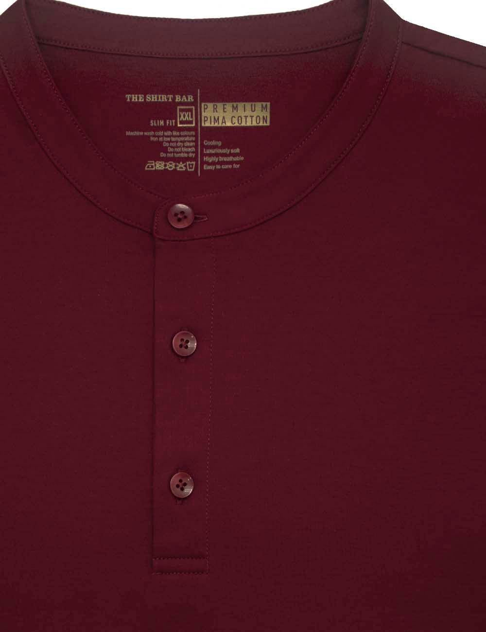 Pima Cotton Short Sleeve Henley T-shirt — The Shirt Bar