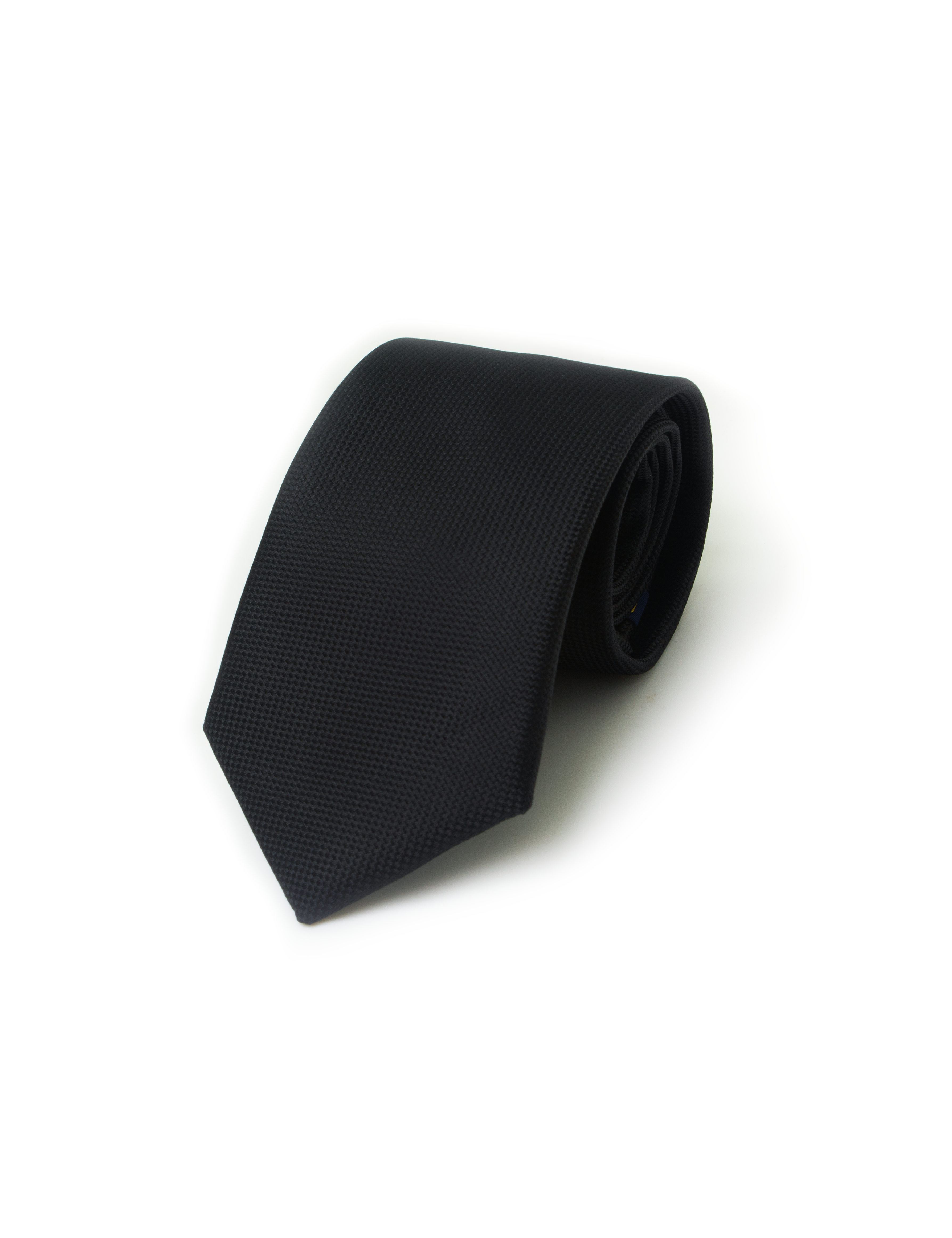 Black Pattern Spill Resist Woven Necktie
